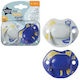 Tommee Tippee Moda Pacifiers Silicone Gray-Blue for 6-18 months 2pcs
