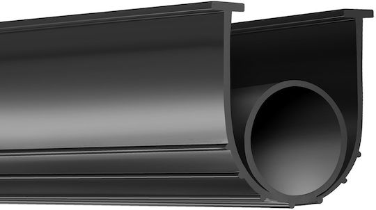 Vevor Garage Door Bottom Seals U-Shape Rubber + O-Ring Combination Garage Door Seal Bottom Garage Door Seal Garage Door Seal 10 Feet T Ends 5/16 Inches Width 3 3/4 Inches Doors Black