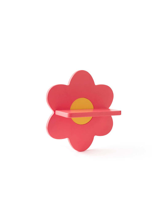 Kids Wall Mount Shelf Pink 27x12x30cm