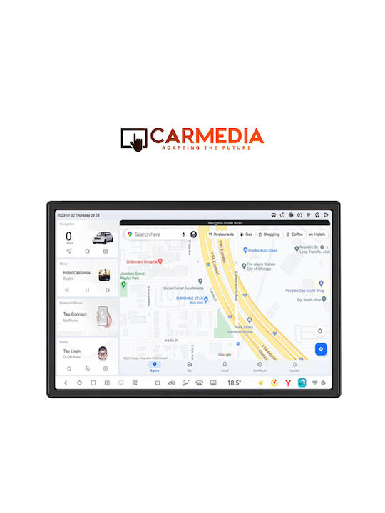 Carmedia Ηχοσύστημα Αυτοκινήτου για Fiat Toro 2017-2021 (Bluetooth/USB/AUX/WiFi/GPS/Apple-Carplay/Android-Auto) με Οθόνη Αφής 13"