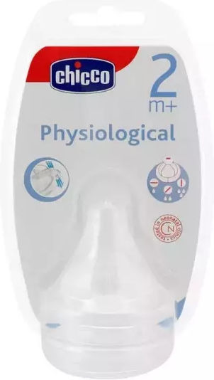 Chicco Physiological Tetine din Silicon de Flux Reglabil pentru 2+ luni 2buc