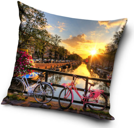 Cities Amsterdam Kids Throw Pillow 40x40 Cm