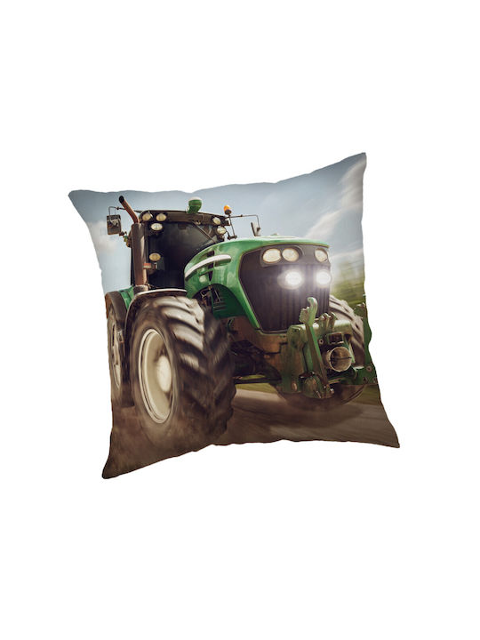 Tractor Green Cushion Cover 45x45 Cm