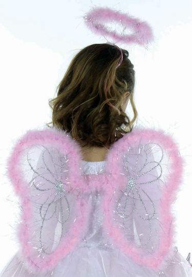 Kokorakostüm Karneval Zubehörset Pinker Engel 45*35cm