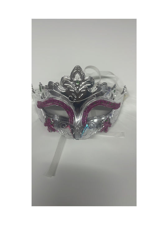 Carnival Mask Silver Princess Magical Glow Little Fantasies