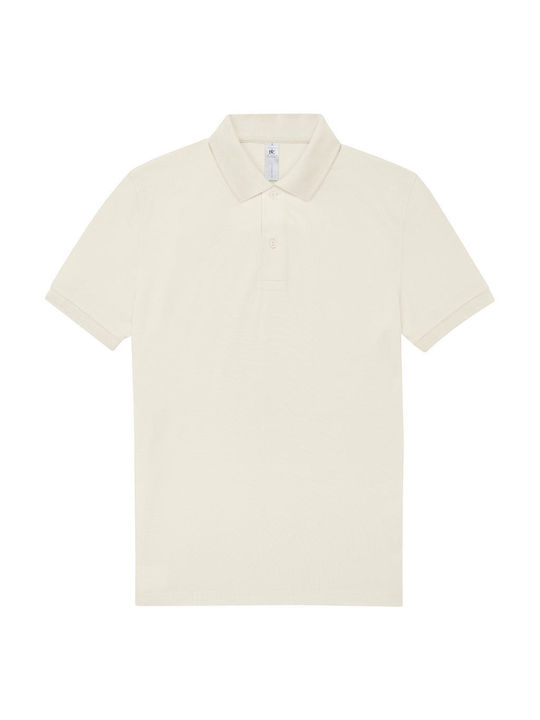 B&C Men's Promotional Polo T-Shirt Off White