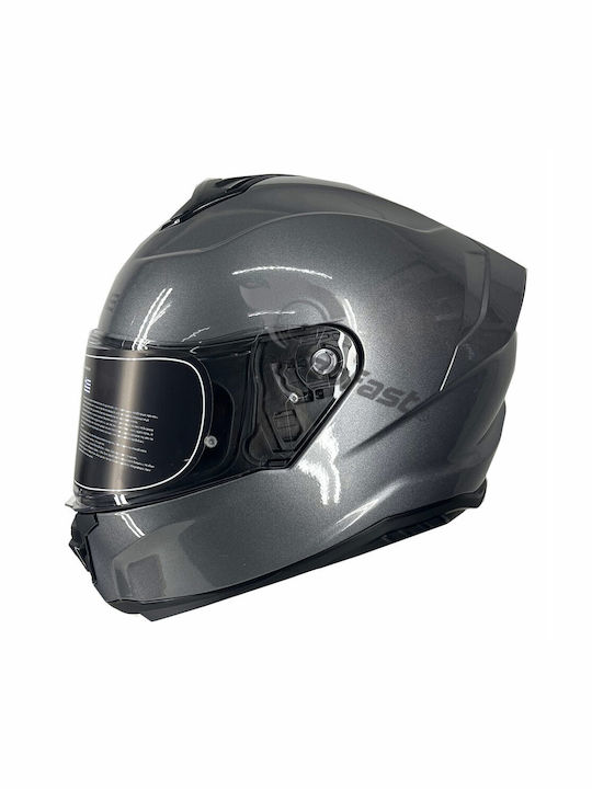 Yohe 987 Solid Glossy Titanium Grey Κράνος Μηχα...