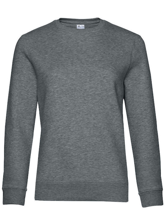 B&C Дамски рекламен суитшърт Heather Mid Grey