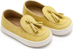 Babywalker Yellow Baptism Moccasins