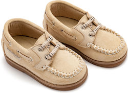 Babywalker Beige Baptism Leather Moccasins