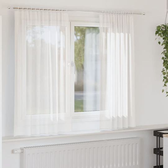 vidaXL Window Curtains with Grommets White 140x175cm vidaXL Window Curtains with Grommets White 140x175cm