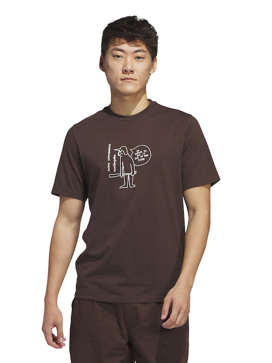 adidas T-shirt Brown