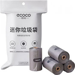Ecoco Trash Bags Reinforced 24x22cm 4 Rolls Gray