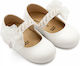 Babywalker White Baptism Leather Pumps
