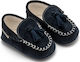 Babywalker Blue Baptism Soft Sole Moccasins