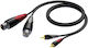 Procab Cable 2 x XLR female - 2 x RCA male Μαύρο 3m CLA705/3