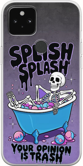 Прозрачен силиконов калъф Splish Splash за Google Pixel 5a 5g, гъвкав TPU