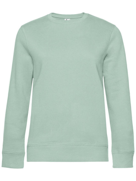 B&C Women's Long Sleeve Promotional Sweatshirt Aqua Green