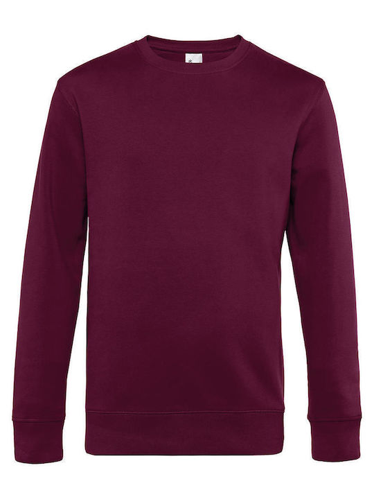 B&C Dark Мъжки Рекламен Суитшърт Dark Cherry