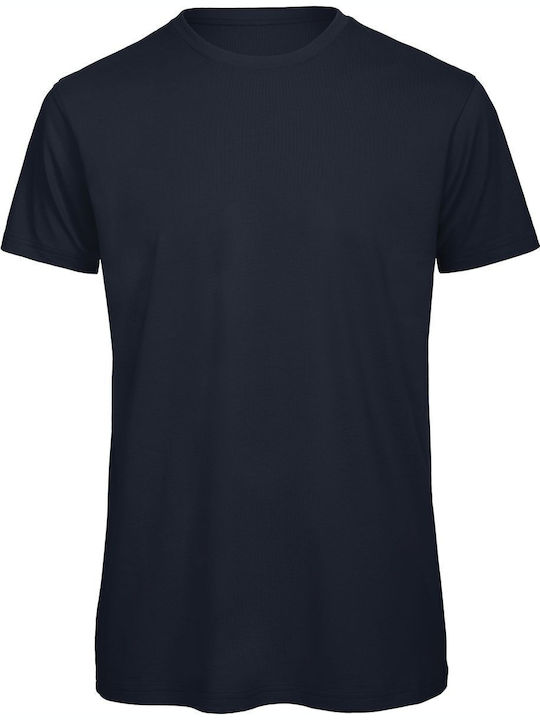 B&C Ανδρικό Διαφημιστικό T-shirt Κοντομάνικο Navy