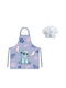 Disney Lilo And Stitch Παιδική Ποδιά Κουζίνας Μωβ 41x52cm BRM016156