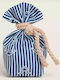 Pouch Base Anchor Design Blue Stripes 8cm X 12cm 390212 Ntampoudis Ntm-390212
