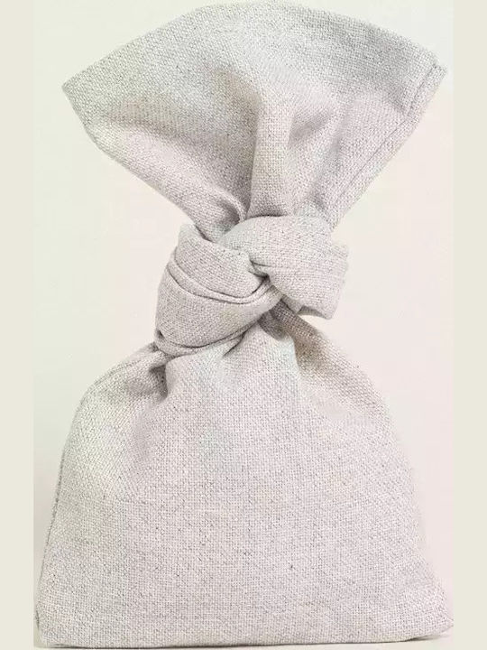 Rectangular Gray Silver Lurex Pouch 12cm X 38cm 387108 Ntampoudis Ntm-387108