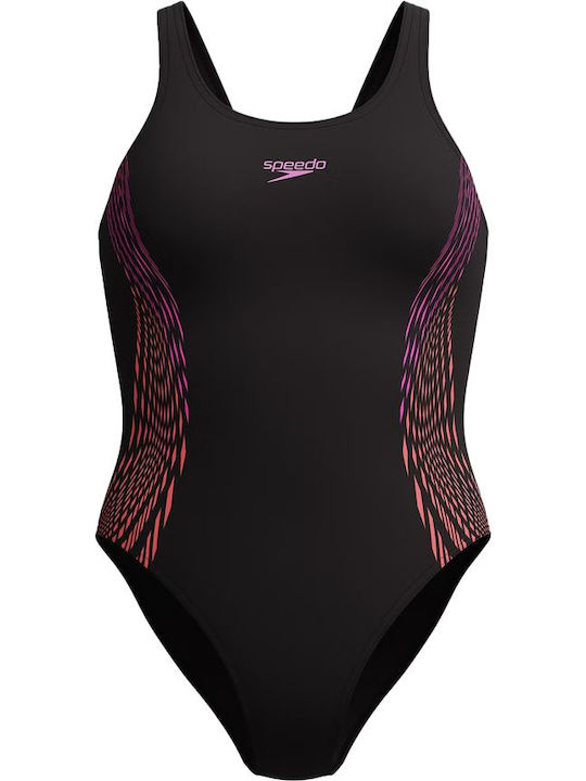 Speedo Placement Muscleback Black/Pink