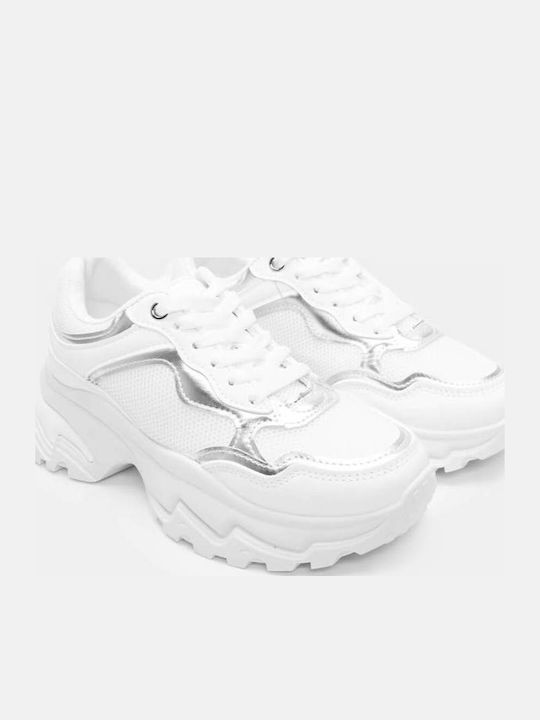 Luigi Chunky Sneakers White