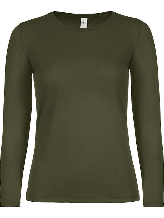 B&C Urban Women's Short Sleeve Promotional T-Shirt Urban Khaki