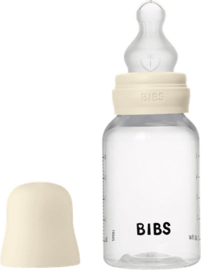 Bibs Πλαστικό Μπιμπερό Κατά των Κολικών με Θηλή Σιλικόνης για 0+ μηνών Κόκκινο 150ml