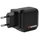 Verbatim Charger Without Cable GaN with USB-A Port and 2 USB-C Ports 70W Power Delivery / Quick Charge 3.0 / Quick Charge 4.0 Blacks (Mini)