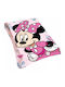 Borea Κουβέρτα Κούνιας Minnie Fleece Ροζ 100x150εκ.