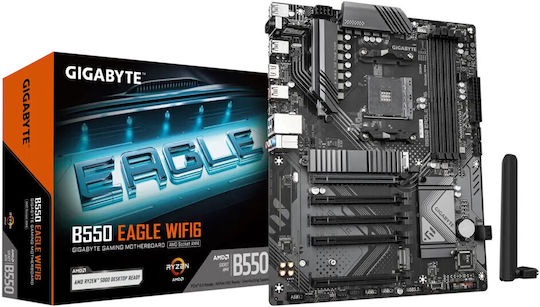 Gigabyte B550 Eagle WIFI6 Mainboard ATX mit AMD AM4 Sockel