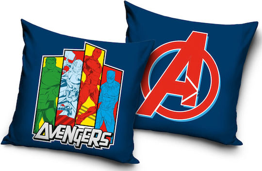 Avengers Velour Double Sided Kids Throw Pillow 40x40 Cm