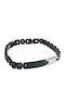Kalliopi Silver Men's Bracelet Identity from Stainless Steel 22cm