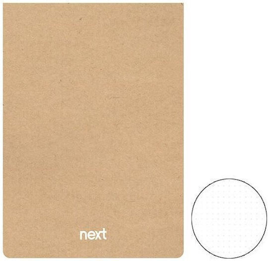 Next Eco Dots Bloc Notes 160 Foi A5 cu Puncte Alb