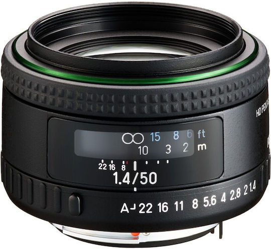 Pentax Crop Φωτογραφικός Φακός HD PENTAX-FA 50mm f/1.4 για Pentax K Mount Μαύρος