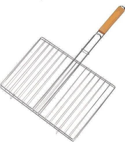 Roller Kappatos Dublu Grătar de Gătit Crom 38cmx24.5cmcm.