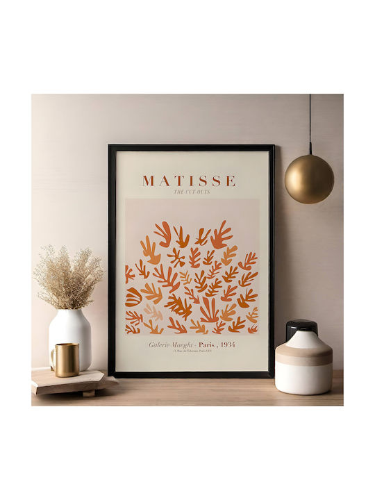 Poster Matisse Cut-outs Art070 21cm X 30cm Λευκό Κάδρο Pvc 18x24