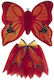 Red Butterfly Set Skirt Wings