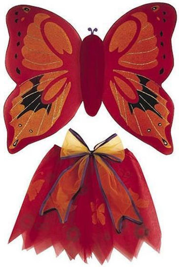 Red Butterfly Set Skirt Wings