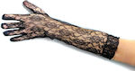 Long Black Lace Gloves