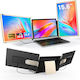 Extensor ecran triplu pentru laptopuri de 13"-17.3" 15.6" Full HD 1080p IPS Display Visionhub compatibil Windows Mac Linux design portabil multifuncțional porturi USB-C Mini HDMI Plug and Play