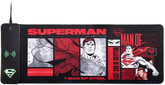 Numskull Numskull Superman Oversize Gaming Mat & Mobile Charger Pc Accessory