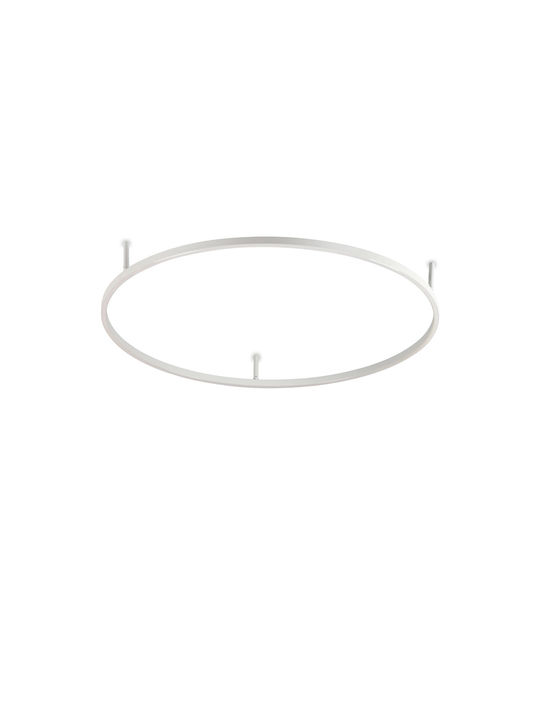 Ideal Lux Πλαφονιέρα Οροφής Λευκή με Ενσωματωμένο LED