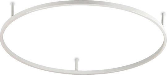 Ideal Lux Πλαφονιέρα Οροφής Λευκή με Ενσωματωμένο LED