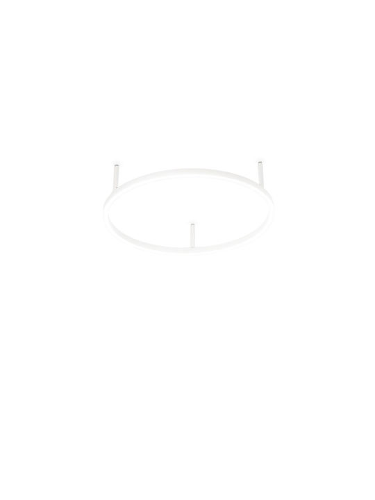 Ideal Lux Πλαφονιέρα Οροφής Λευκή με Ενσωματωμένο LED