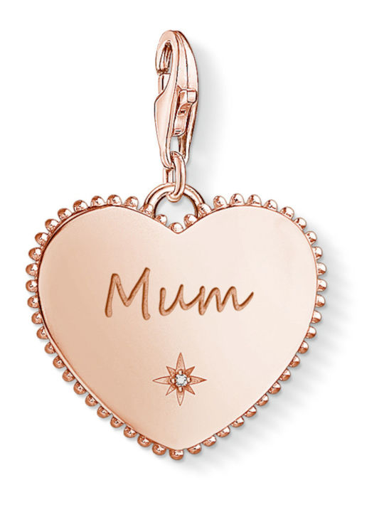Thomas Sabo Сребърен Charm с Камъни с Зиркон