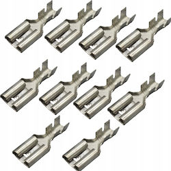 Isolated Female Connector 6.3mm 10pcs